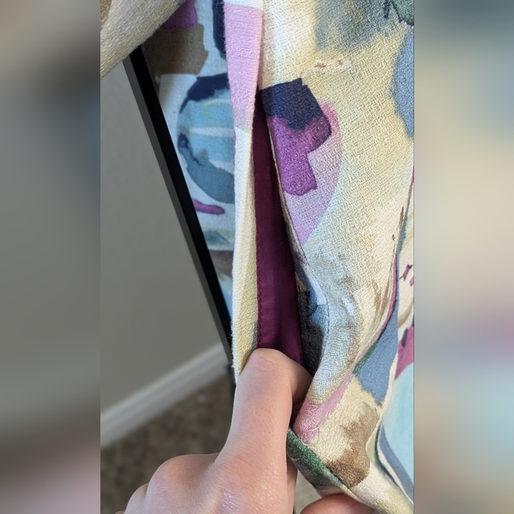 Colorful Abstract Patterned Jacket - image 4